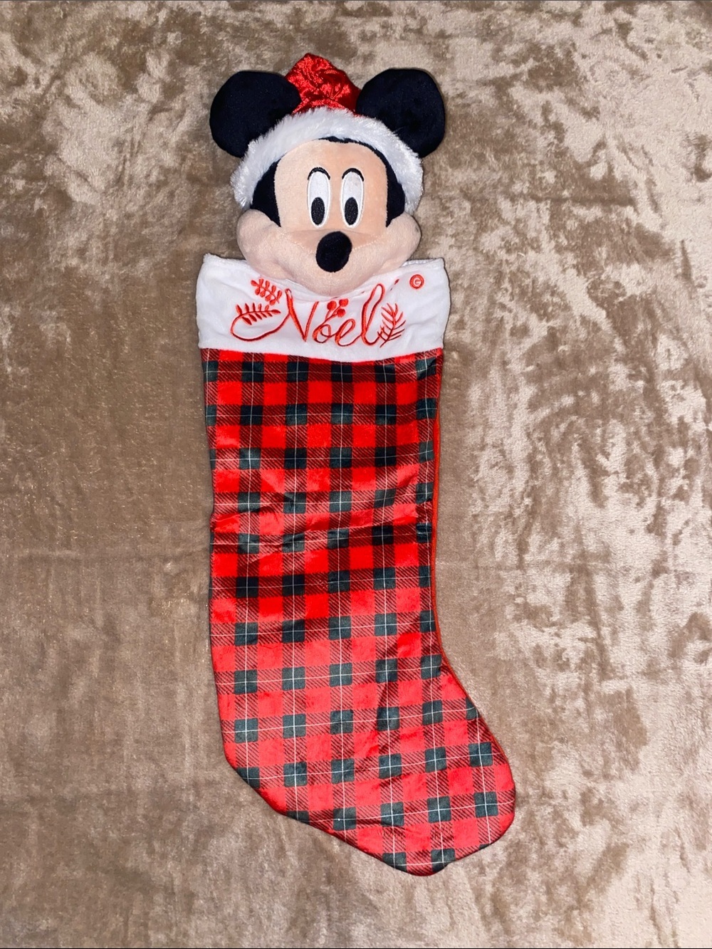 Mickey Mouse Animated Singing Plush Holiday Christmas Stocking